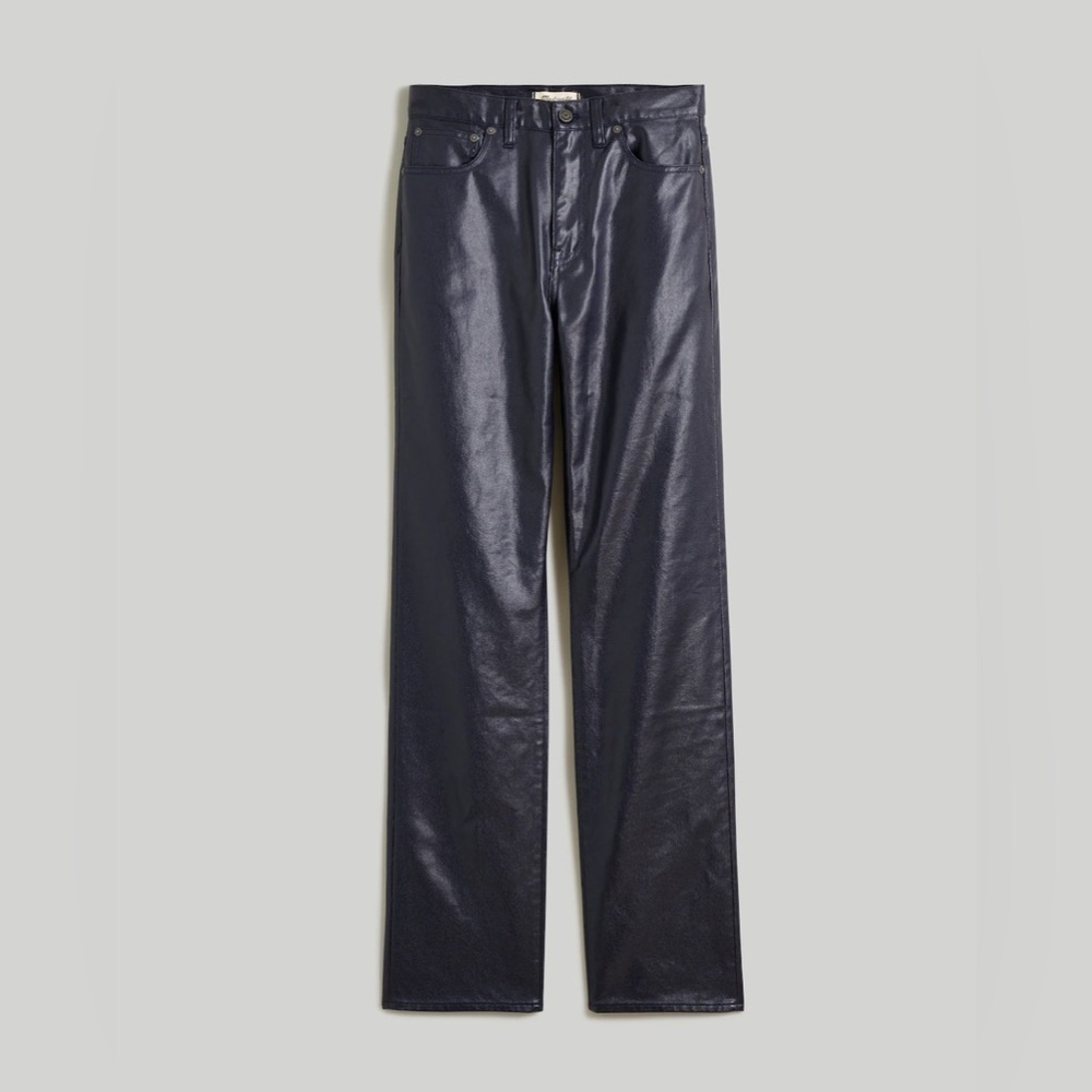 Madewell The '90s Straight Jean in Midnight Blue Foil item NN461